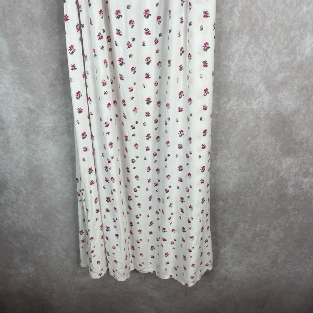 LPA Darlin Smocked Romantic Floral White Maxi Dress Women's Size XS - Picture 5 of 8